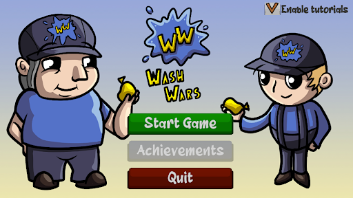 Android application Wash Wars screenshort