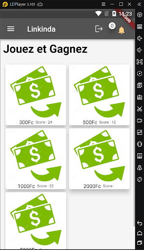 Android application Linkinda screenshort