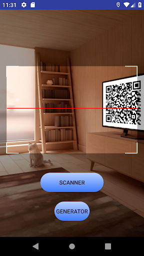 Android application QR scaner and qr generator screenshort