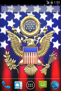 3D USA Coat of Arms & Flag LWP