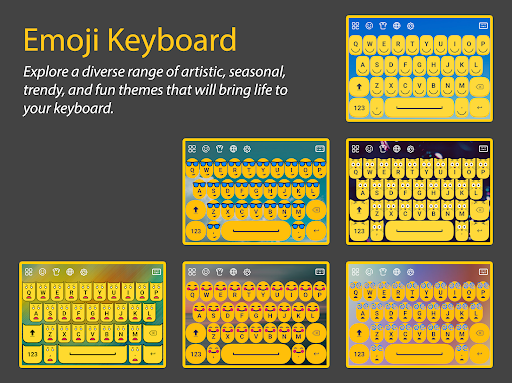 Android application Moji Keyboard - Emoji Themes screenshort