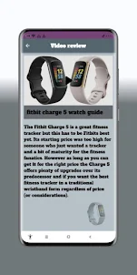 fitbit charge 5 watch guide