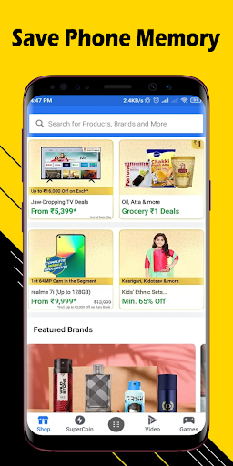 Online Shopping App for Flipkart, Amazon, Myntra