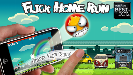 Flick Home Run! baseball game Screenshot