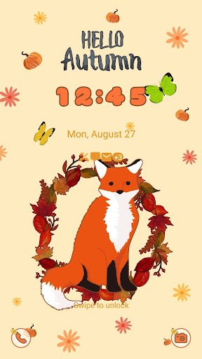 Hello, Autumn Fox - Wallpaper Screen 2