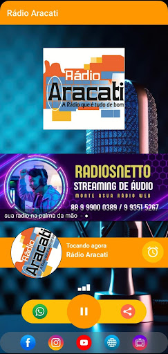 Android application Rádio Aracati screenshort