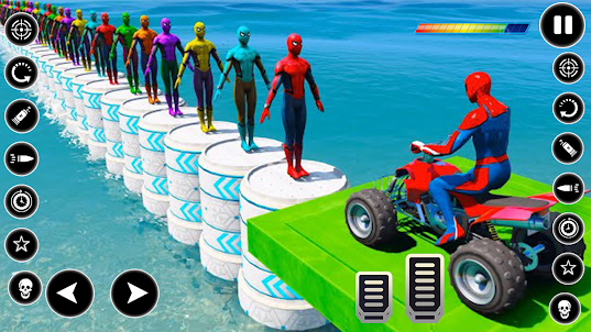Quad Bike Race Spider Man Game
