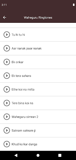Waheguru Ringtones Screen 2