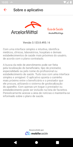 Android application Vega Saúde screenshort