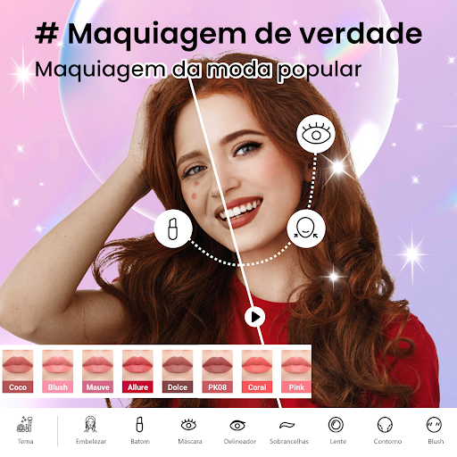 Visualização do aplicativo