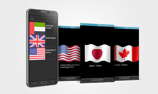 Android application World Flags - Live Wallpapers- screenshort