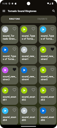 Android application Tornado Siren Sound Ringtones screenshort