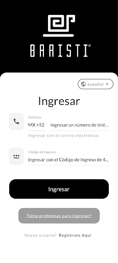 Android application Baristi screenshort