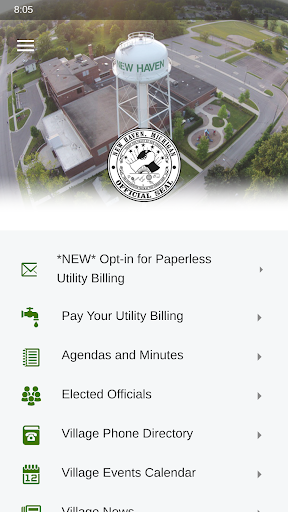 Android application My New Haven MI screenshort