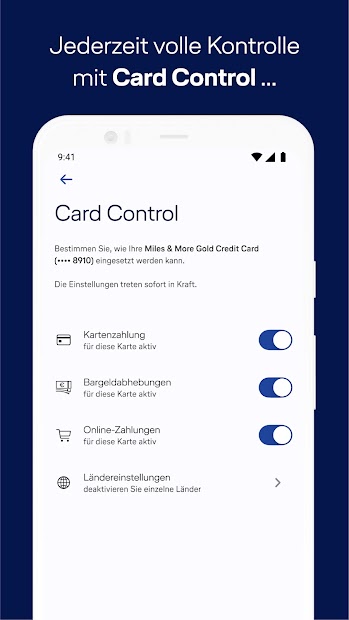 Captura 6 Miles & More Credit Card-App android