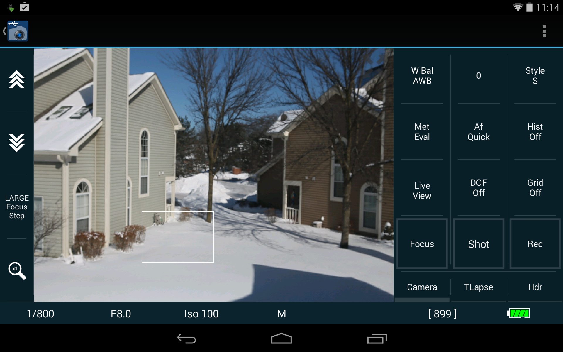 Android application USB DSLR Camera Controller screenshort