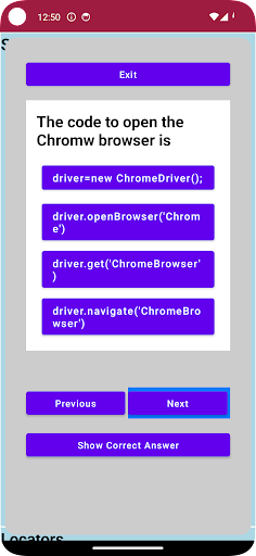 Selenium Learning Course Screen 2