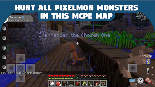 Pixelmon mod battle for MCPE