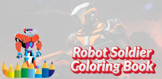 héroe robot - libro colorear