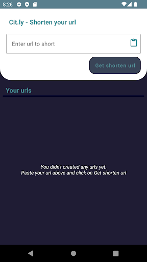 Cit.ly: URL Shortener Screen 3