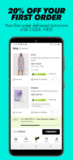 Screenshot of Namshi - We Move Fashion