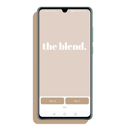 Android application The Blend screenshort