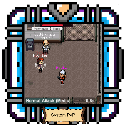 Through Zombie Apocalypse Pixel 2d mmorpg