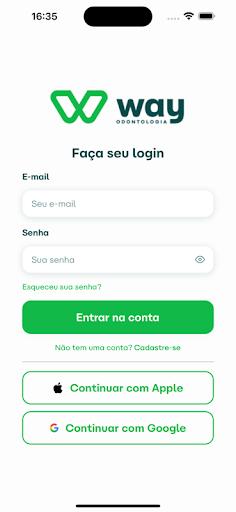 Android application Way Odontologia screenshort
