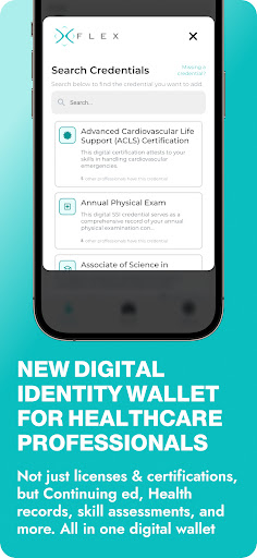FLEX Professional ID Wallet Screen 2