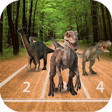 Jungle Dinosours Race 3d icon