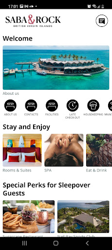 Android application Saba Rock Hotel screenshort