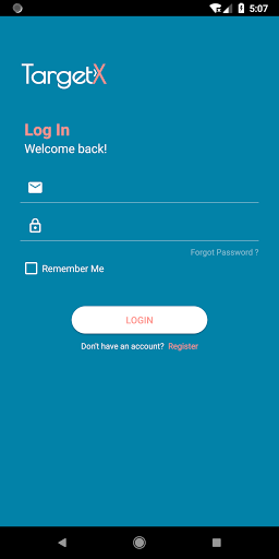 Android application TargetX CRM screenshort