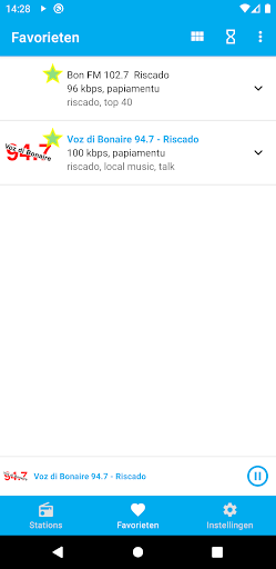 Bonaire Radio Stations Screen 2