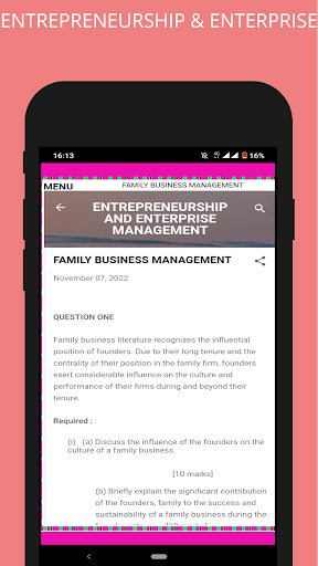 ENTREPRENEURSHIP and ENTERPRISE