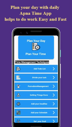 Android application Apna Time screenshort