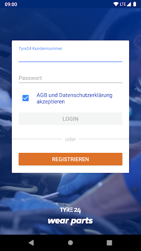 Android application Tyre24 Verschleißteile screenshort