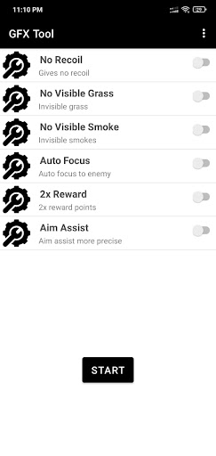 Android application GFX Tool for Battle Grounds screenshort