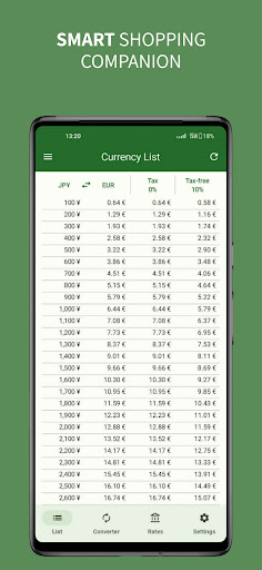 Currency List Screen 2
