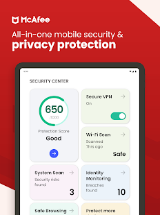 McAfee Security: Antivirus VPN Screenshot