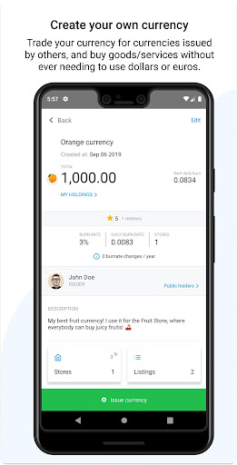 Android application MyCurrency screenshort