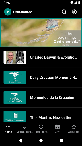 Android application Creation Moments screenshort