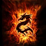 3D fire dragon 66 icon