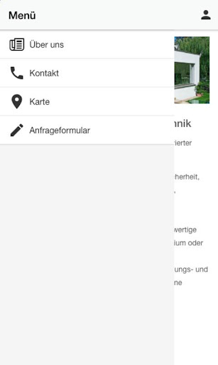 Android application Klose Fenstertechnik screenshort