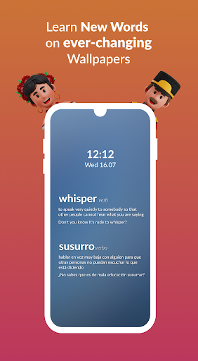 Android application Dohaa! Vocabulary on Wallpaper screenshort