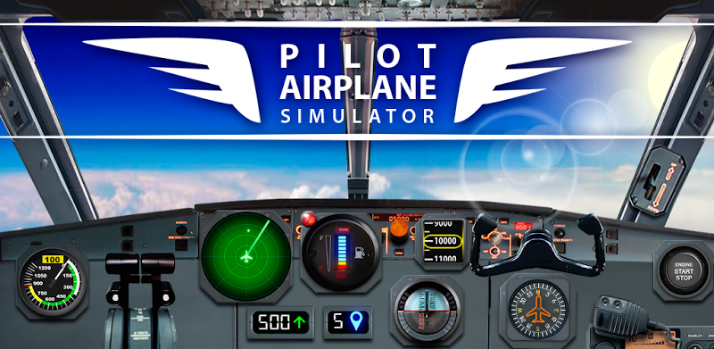 Avion simulator pilot 3D