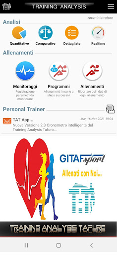TAT - Training Analysis Tafuro Screen 3