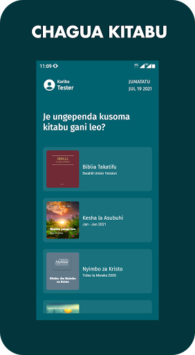Android application Mungu Kwanza: Vitabu Vyote SDA screenshort