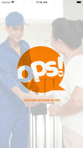 Android application Ops App para Profissionais screenshort