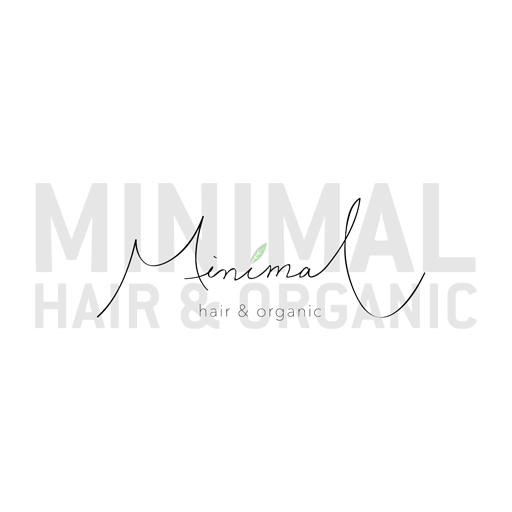 Minimal hair&organic logo