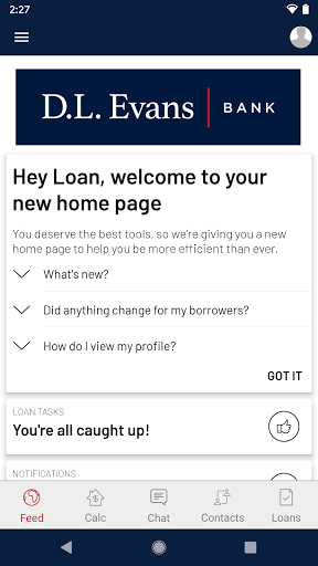 Android application D.L. Evans Bank Mortgage App screenshort